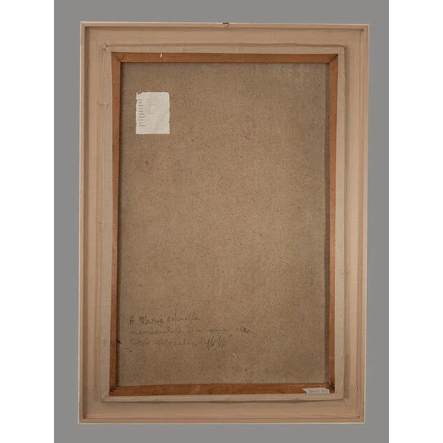 Red Optical Composition is an original artwork realized by the Italian contemporary master, Carlo Montesi in 1966. In good...