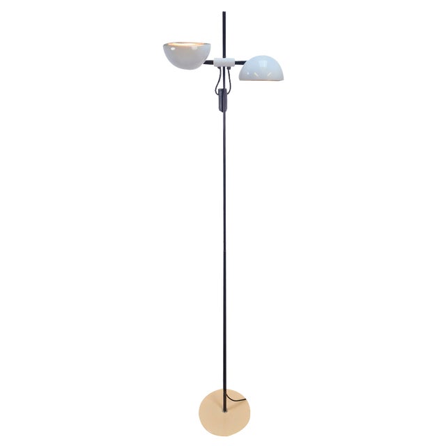 Vintage White Floor Lamp from Valenti Milano, Italy, 1970s For Sale