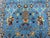 Sky Blue Persian Style Floral Area Rug With Botanical Border, 4'9" X 6'3" For Sale - Image 6 of 14