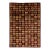 Modern Geometric Grid Hand-Knotted Wool Area Rug in Deep Burgundy & Earth Tones For Sale