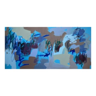 Mirtha Moreno, Large Painting Titled “Bluejay”, 2022 For Sale