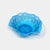 American Antique Fenton Blue Opalescent Honeycomb & Clover Fluted Crimped Glass Bowl For Sale - Image 3 of 5