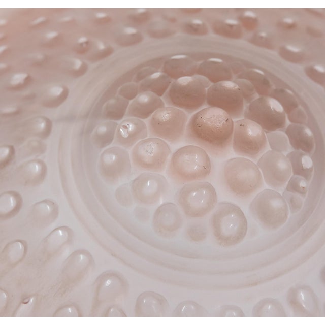Art Deco Lunéville Pink Frosted and Wrought Iron Chandelier 1925 by Muller Frères, 1920s For Sale - Image 12 of 15