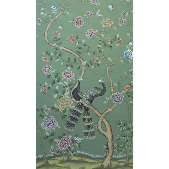 36“*96"/Panel, 18th-Century Style Chinoiserie Scenic Wallpaper - 10-Panel Panoramic Set (Sold Per Panel) For Sale - Image 10 of 10