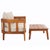 Brown Owen Loveseat + Table, Natural/Taupe For Sale - Image 8 of 9