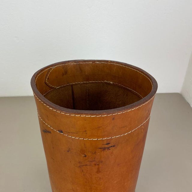 Leather PaperBasket from Torben Ørskov & Co, Denmark, 1960s For Sale - Image 12 of 18