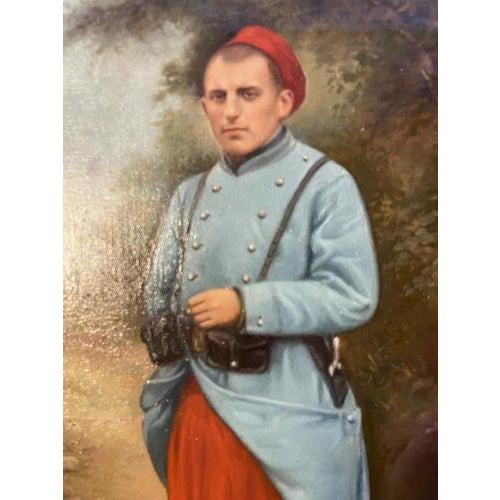 Military, 1800s, Oil on Canvas For Sale - Image 4 of 5