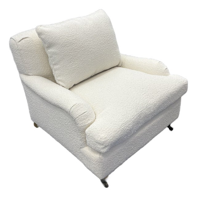 Rh English Classic Roll Arm Chair For Sale