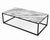 Calacatta Vagli Marble Coffee Table with Black Steel Frame, 2000 For Sale - Image 9 of 9