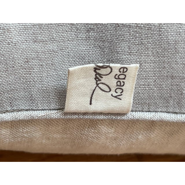 2010s Design Legacy Kelly O’Neal Linen Octopus Pillow For Sale - Image 5 of 6