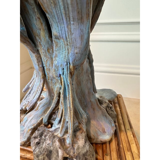 Vintage Signed 1970’s Ceramic Brutalist Sculpture For Sale - Image 12 of 17