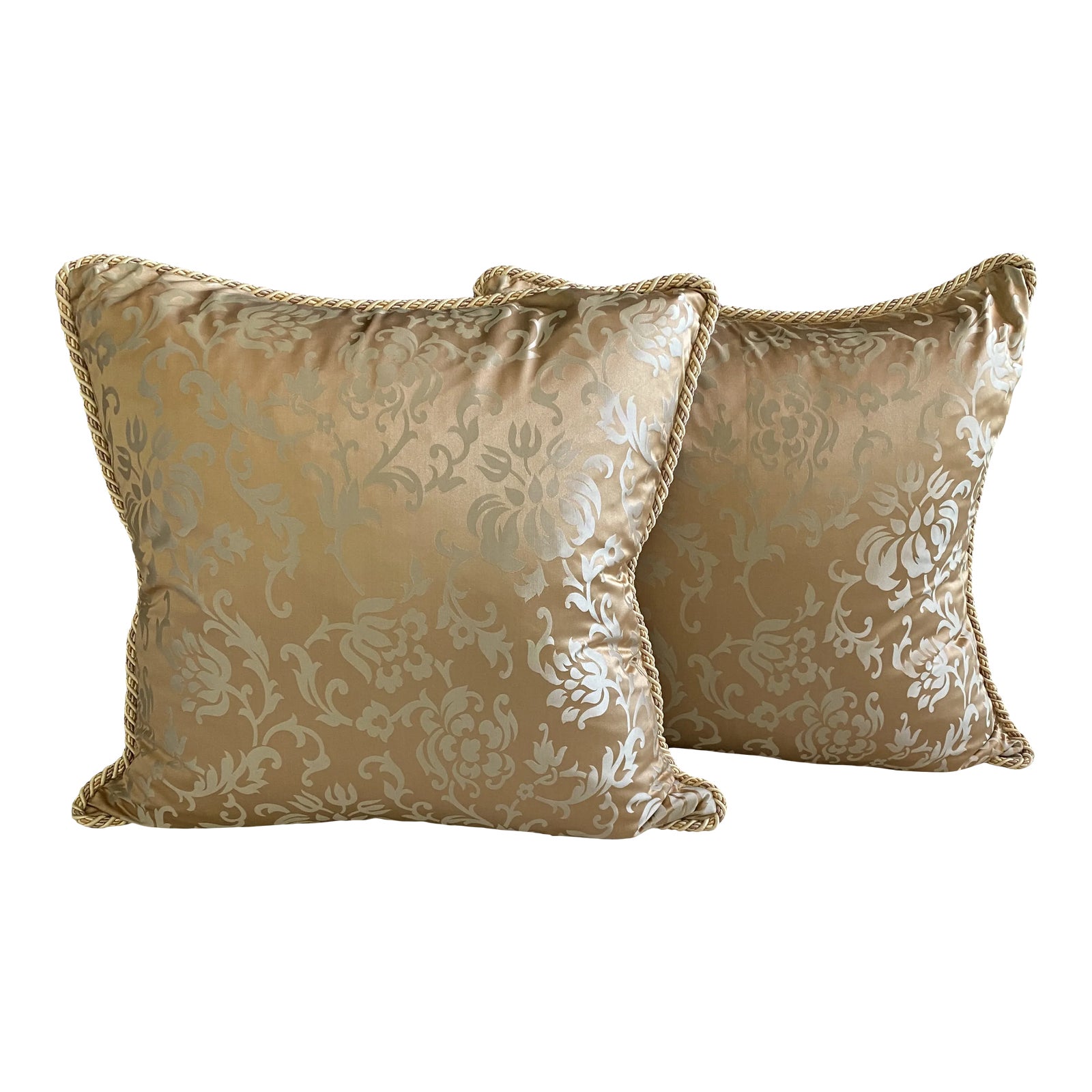 Vintage 1990’s Kriess European Pillow Sham Covers a Pair Chairish