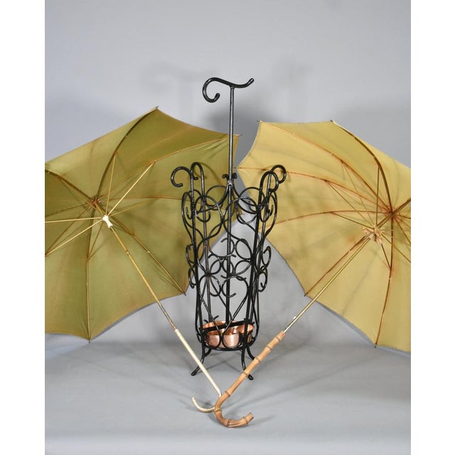 French Umbrella Stand in Wrought Iron, 1950s For Sale - Image 10 of 15