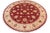 Transform your space with the Kafkaz Chobi Peshawar Round Hand‑Knotted Wool Rug, crafted by skilled Turkish artisans using...
