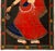 Indian Portrait of a Dancer Gouache on Fabric For Sale - Image 4 of 7