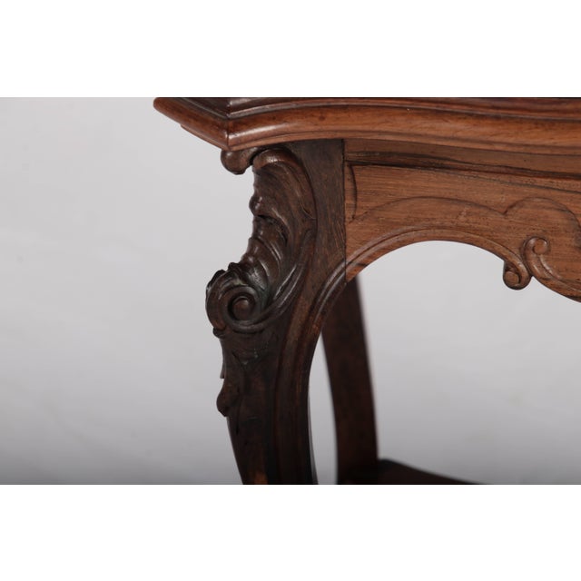 Wood Small Antique Side Table, 1910 For Sale - Image 7 of 16