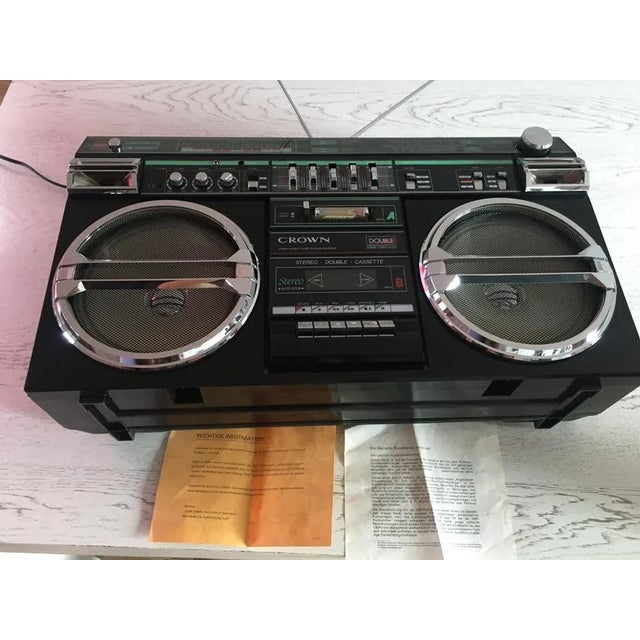 Crovn Radio & Stereo with Cassette Recorder, 1980s For Sale - Image 17 of 18