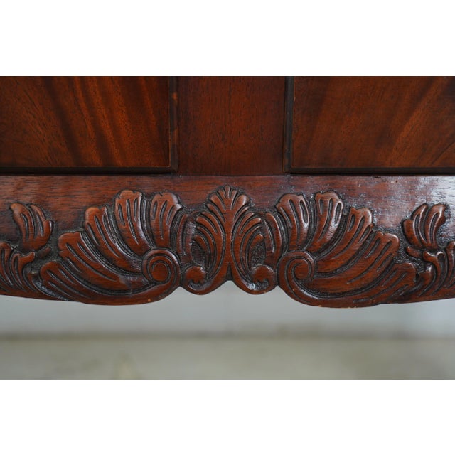 Brown Wellington Hall Ball & Claw Mahogany Console Table For Sale - Image 8 of 12
