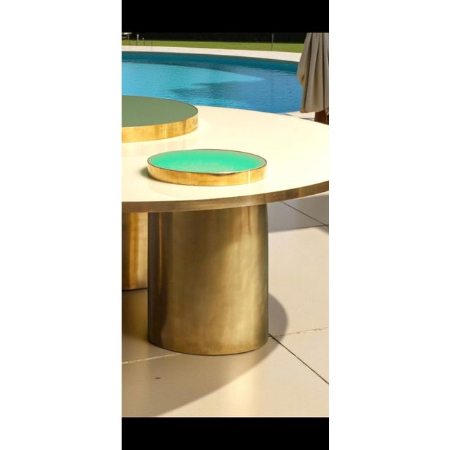 Italian Coffee Table in Brass and Glass from Justfurnituress SRL For Sale - Image 17 of 18