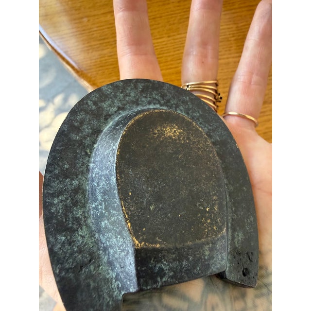 Brutalist Horseshoe Ashtray in Bronze, 1950s For Sale - Image 12 of 18