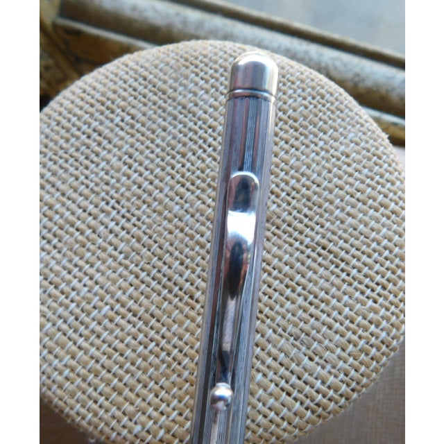 Sterling Silver Antique Retractable Propelling Pencil For Sale - Image 4 of 13