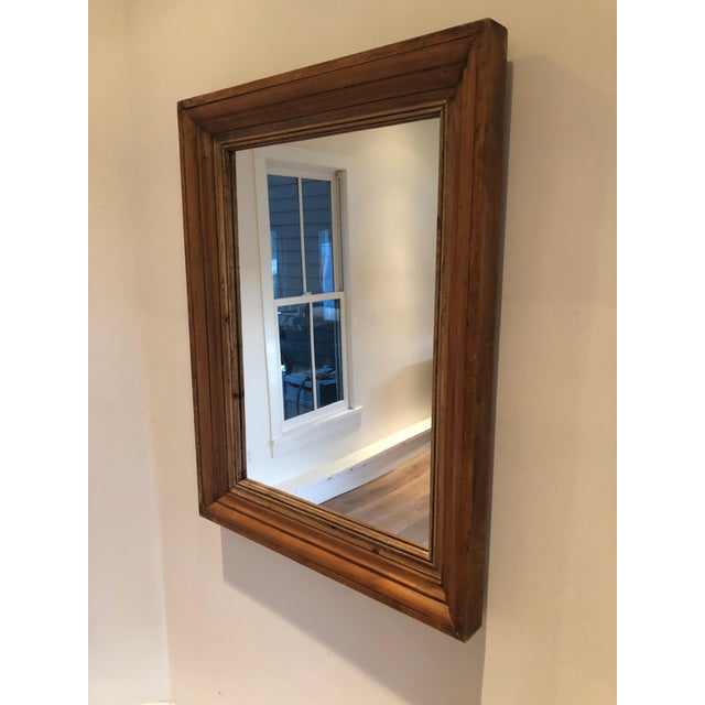 Antique Pine Mirror | Chairish