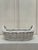 Mid 20th Century French Shabby Chic Woven Wicker White Glazed Earthenware Basket For Sale - Image 5 of 11