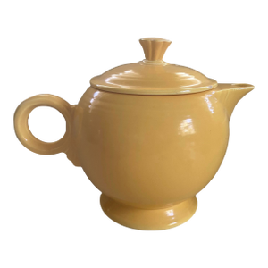 Mid 20th Century Mid Century Yellow Fiestaware Teapot