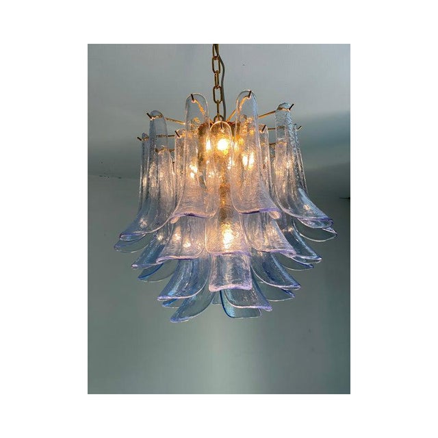 Blue Selle Murano Glass Chandelier from Simoeng For Sale - Image 12 of 14