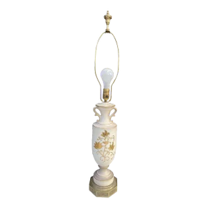 Vintage Mid Century Ivory Table Lamp