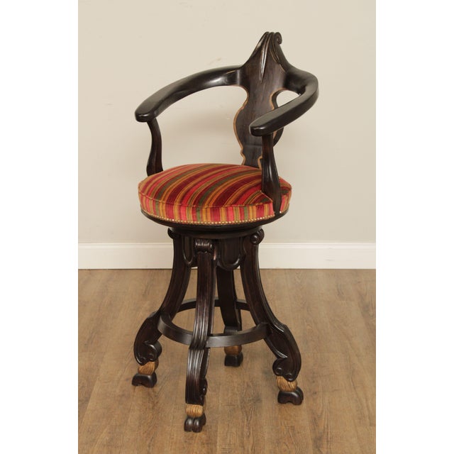 Italian Renaissance Style Custom Swivel Bar Stools Set of 3 Chairish