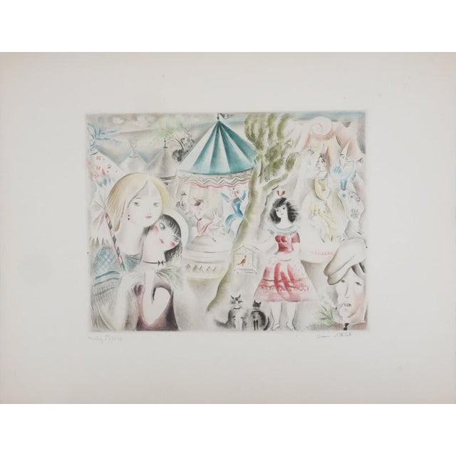 Mily Possoz, The Funfair, Original Signed Engraving For Sale - Image 12 of 12