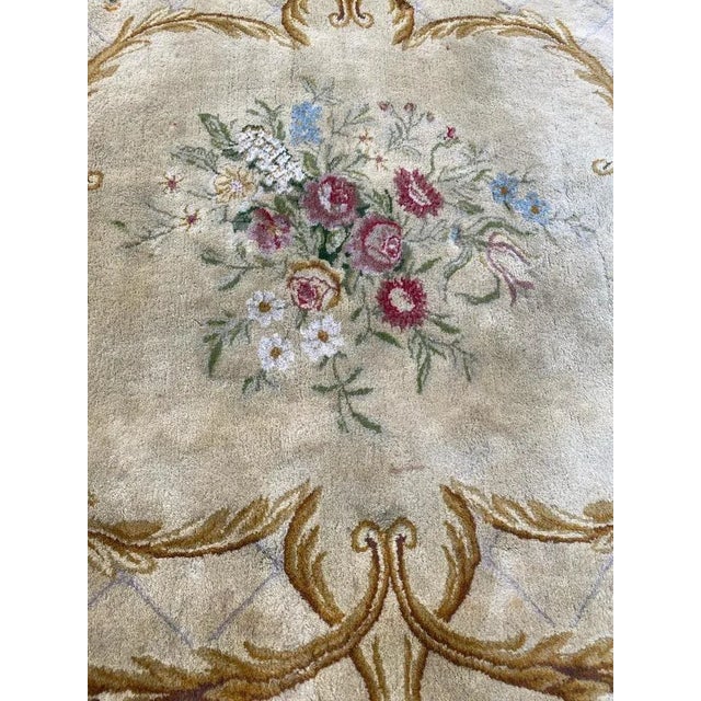 Large European Savonnerie Rug For Sale - Image 8 of 18