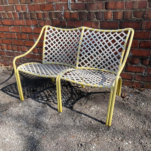 Mid Century Modern Brown Jordan Metal Outdoor Patio Loveseat Chairish