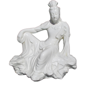 Porcelain Night Light Water Gazing Kuan Yin