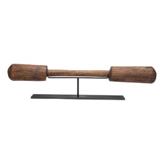 Chinese Wooden Rice Pestle, C. 1900 For Sale