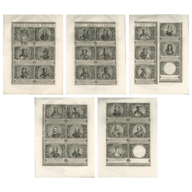 Kings of Portugal Table, 1700s, Set of 5 For Sale - Image 10 of 10