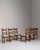 1970-1979 France Weathered Honey Oak Set Of Five Ladder-Back Chairs For Sale - Image 10 of 11