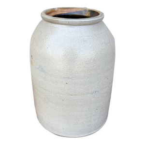 Antique American Salt Glazed Stoneware Crock, Circa 1860–1880