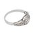 1930s Art Deco Old European Cut Diamond Platinum Diamond Ring, Size 7.5 For Sale - Image 4 of 7