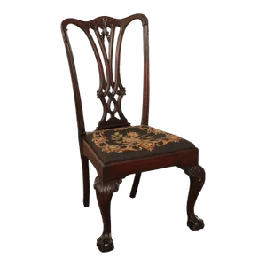 Antique Chippendale Style Mahogany Ball & Claw Side Chair