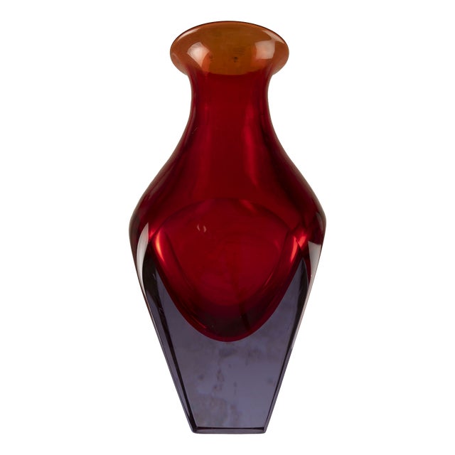 Large Murano Glass Vase from Seguso Vetri d'Arte, 1960s For Sale