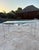 Metal Vintage Woodard Style Chantilly Rose Wrought Iron & Glass Coffee Table Outdoor Furniture For Sale - Image 7 of 12