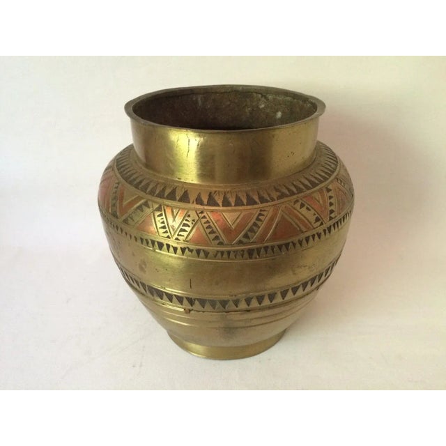 Vintage mid century brass primitive decorative bowl of the period: mid century, primitive country: unknown date of...