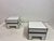 White Bedside Tables with Brass Banding by Alain Delon for Maison Jansen, 1970s, Set of 2 For Sale - Image 11 of 17