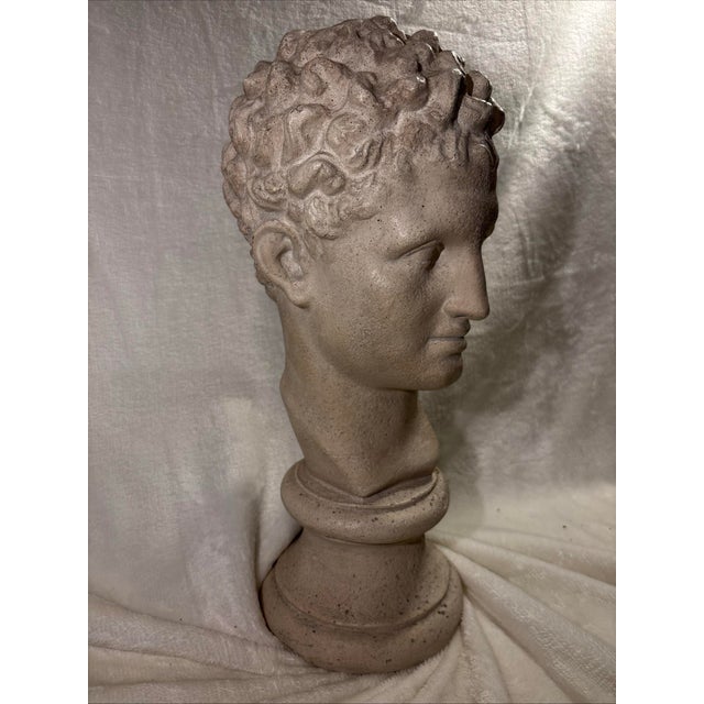 Austin Productions Vintage 16” 1984 Austin Productions Bust of Michelangelo's David Sculpture For Sale - Image 4 of 12