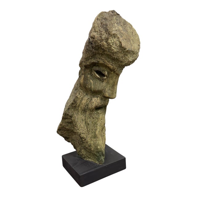 Resin Figural Head Sculpture For Sale