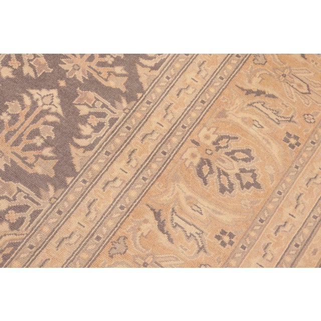 Boho Chic Gray/Gold Wool Rug - 6'3'' X 8'11'' For Sale In New York - Image 6 of 10