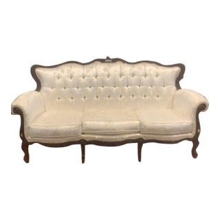 20th Centruy Solid Cherry Frame Sofa For Sale