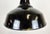 Industrial Black Enamel Factory Pendant Lamp with Iron Top, 1960s For Sale - Image 4 of 16